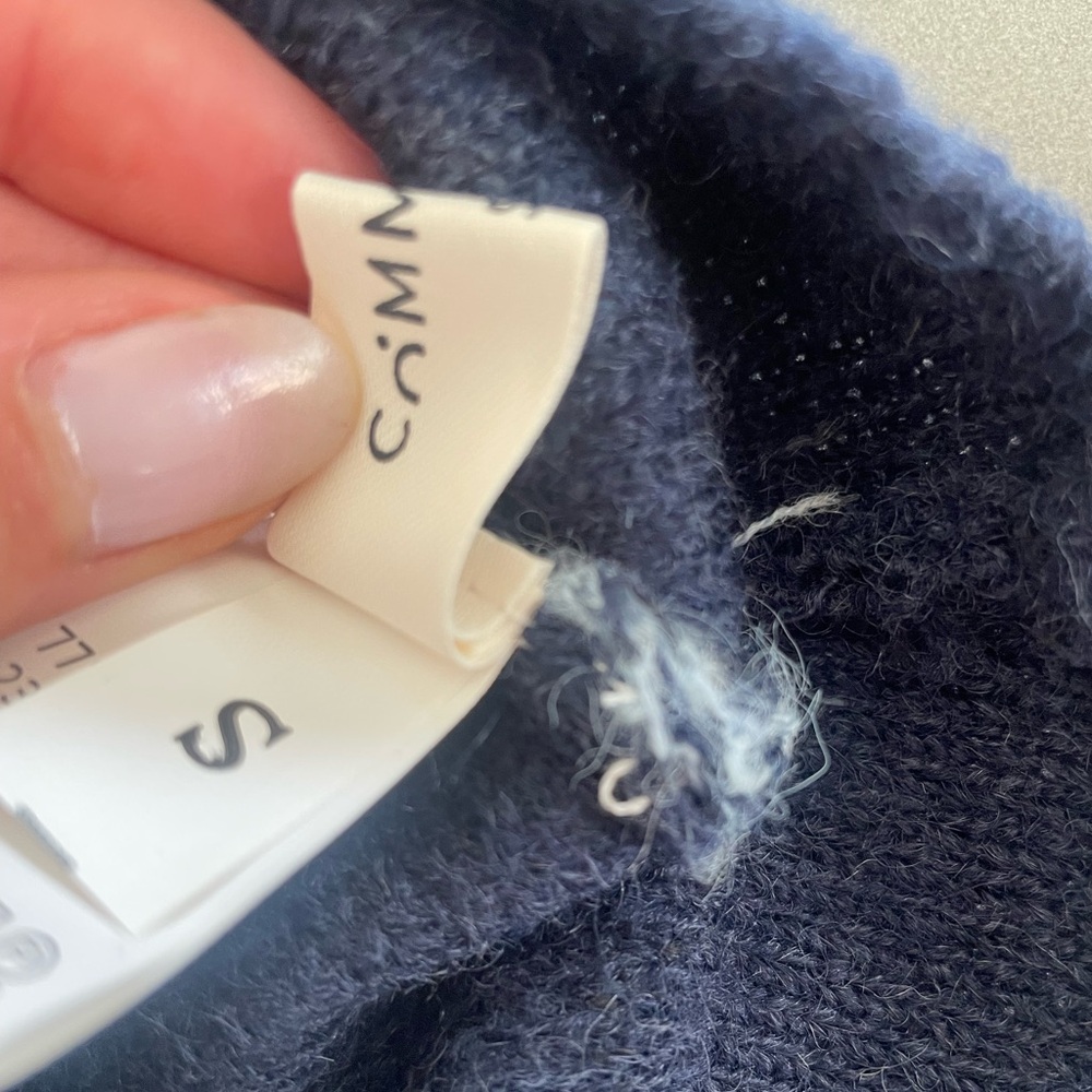 Commense Retro Memory Collared Knit Top Small - Picture 5 of 5